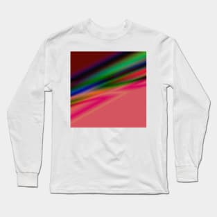 blue green grey red texture abstract art Long Sleeve T-Shirt